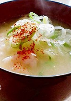 加賀丸いものお雑煮みたいなお味噌汁-レシピのメイン写真