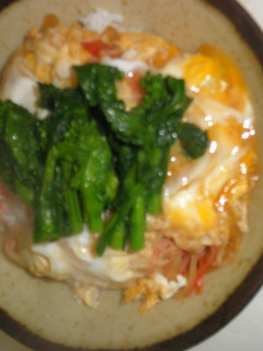 菜の花のせ玉子丼!-レシピのメイン写真