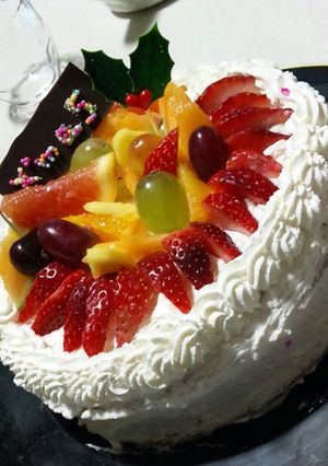 豪華!フルーツデコレーションケーキ-レシピのメイン写真