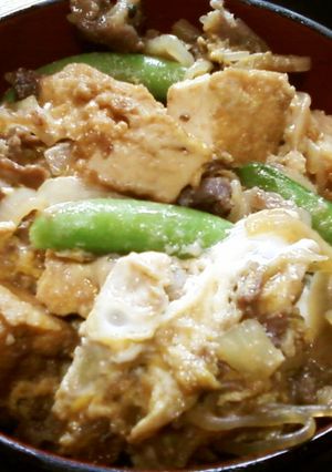 牛玉丼★厚揚げで嵩増し（昆布つゆ）-レシピのメイン写真