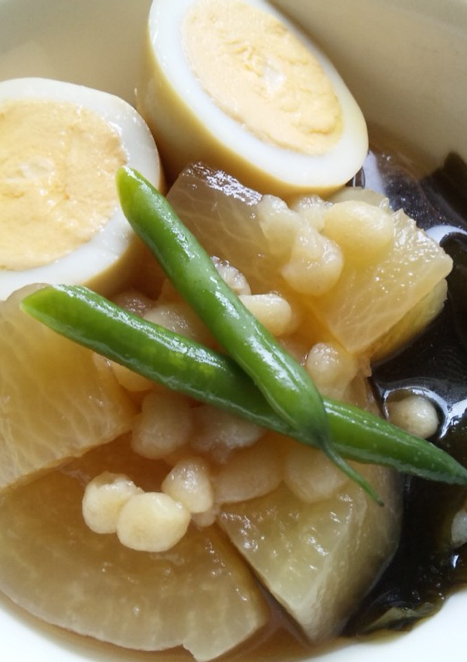 揚げ玉で、コク出る大根煮物♪　-レシピのメイン写真