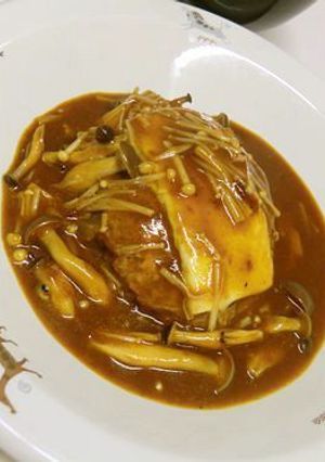 きのこたっぷり♪煮込み豆腐ハンバーグ-レシピのメイン写真