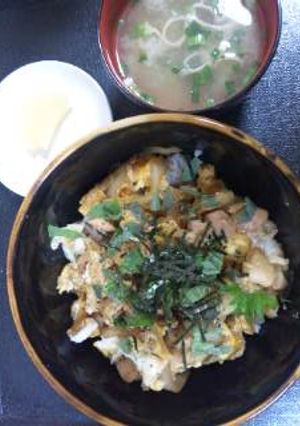 大葉があう？！簡単保存できる親子丼！-レシピのメイン写真
