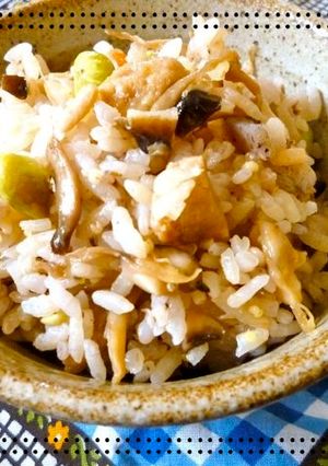 ＊キノコと鶏肉のしっかり味の混ぜご飯＊-レシピのメイン写真
