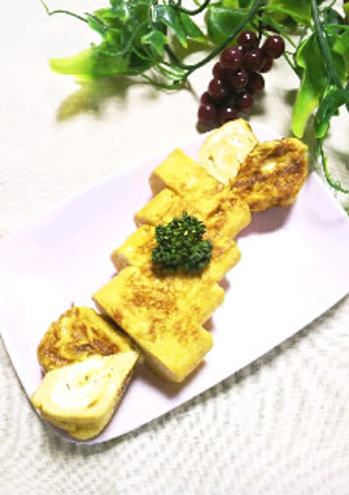 玉子焼きでﾗﾌﾞﾗﾌﾞﾊｰﾄ-レシピのメイン写真