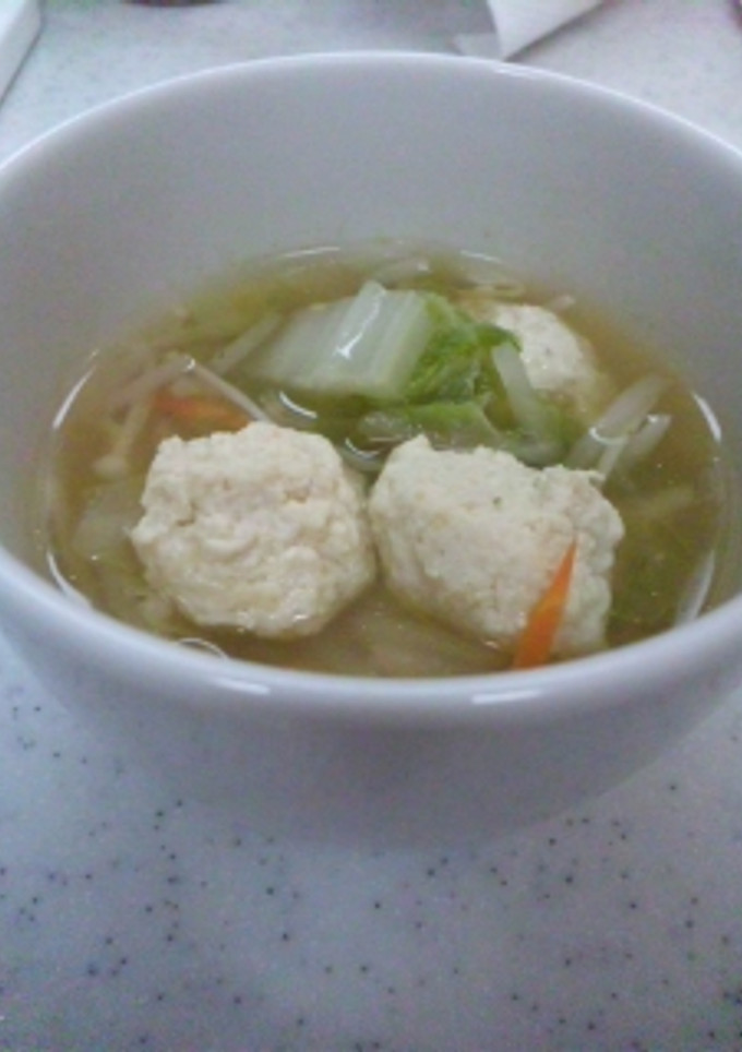 懐かしの味★白菜と鶏だんごのスープ-レシピのメイン写真