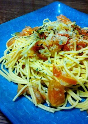 ハーブ香るシンプルなトマトのパスタ-レシピのメイン写真
