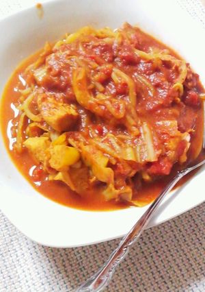 ﾍﾙｼｰ☆鶏肉のトマトカレー-レシピのメイン写真