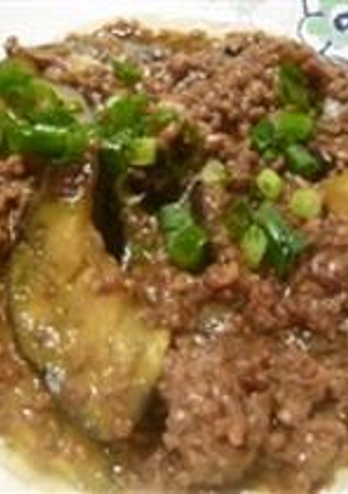 なすと挽肉の甘辛あんかけ-レシピのメイン写真