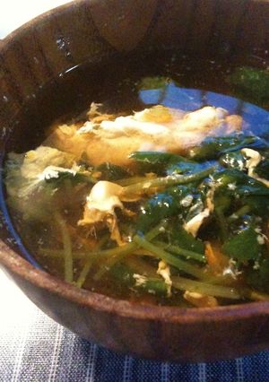 三つ葉のかき玉汁-レシピのメイン写真