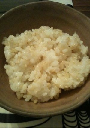 ルクルーゼで、玄米ごはん-レシピのメイン写真