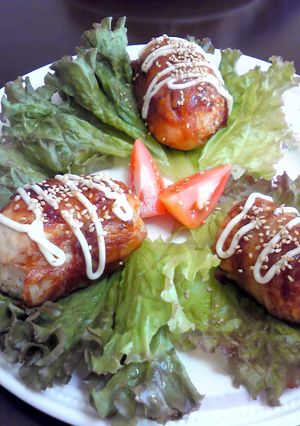 焼肉のタレだけで☆超簡単肉巻きオニギリ-レシピのメイン写真