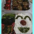 夏の傷み防止キャラ弁★真っ赤な梅干鼻弁当