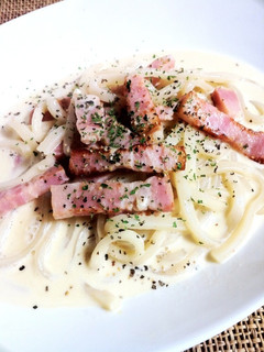 クリームうどん-レシピのメイン写真