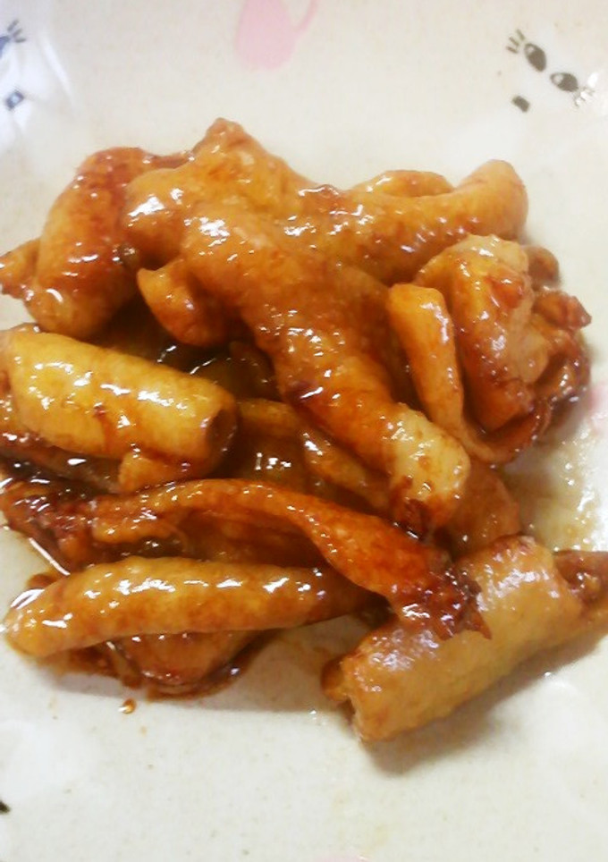 おつまみに♪鶏皮の蒲焼-レシピのメイン写真