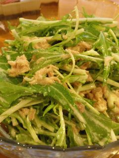 水菜とツナのマヨぽんサラダ-レシピのメイン写真