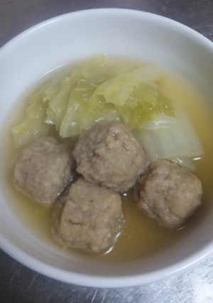 簡単☆白菜と肉団子のコンソメ煮-レシピのメイン写真