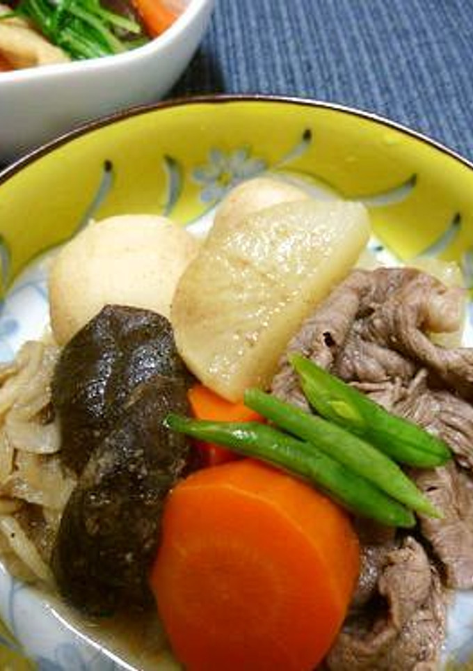 うどんスープで簡単☆　牛肉と野菜の煮物-レシピのメイン写真