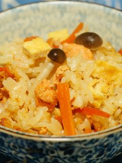 焼鮭の釜飯風炊き込みご飯-レシピのメイン写真
