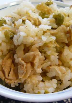 豚肉入りやさしい味の豆ご飯-レシピのメイン写真