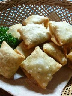 ワンタンの皮でみんな大好きツナマヨ揚げ!-レシピのメイン写真