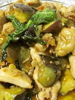 なすと鶏肉のエスニックバジル炒め-レシピのメイン写真