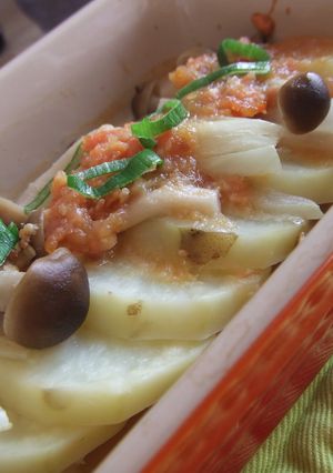 鮭フレークでじゃがいものホイル焼き風-レシピのメイン写真