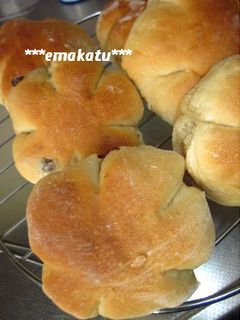 **HBで♪ふわふわ黒糖レーズンパン**-レシピのメイン写真