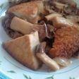 厚揚げ豆腐と牛肉の煮物