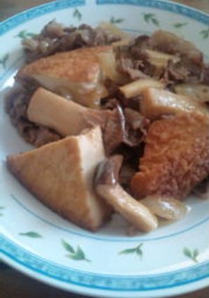 厚揚げ豆腐と牛肉の煮物-レシピのメイン写真