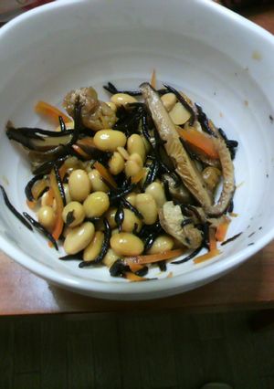 妊婦さんにオススメ♪ひじきと大豆の煮物-レシピのメイン写真