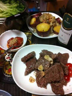 厚切り牛肉ステーキ 韓国焼肉風-レシピのメイン写真