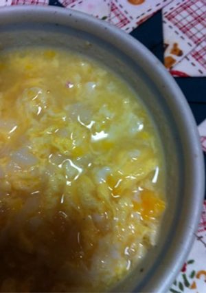 レンジで美味しい雑炊1人前簡単時短夜食に-レシピのメイン写真
