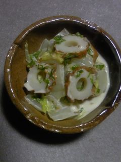 わさび菜と白菜のマヨポン和え-レシピのメイン写真
