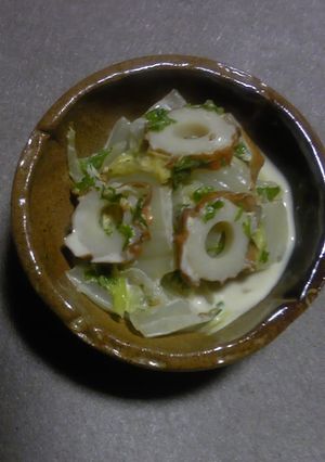 わさび菜と白菜のマヨポン和え-レシピのメイン写真