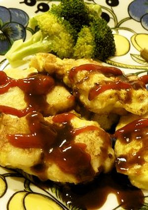 ふわふわ卵の鶏ささみピカタ-レシピのメイン写真