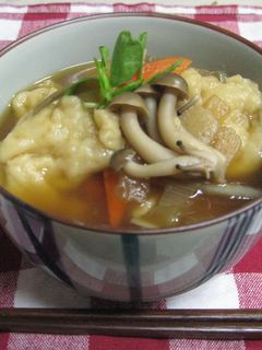 郷土料理♪野菜たっぷり♪もちもちすいとん-レシピのメイン写真