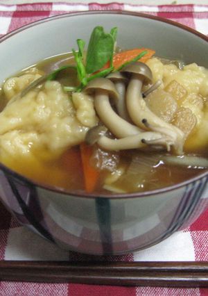 郷土料理♪野菜たっぷり♪もちもちすいとん-レシピのメイン写真