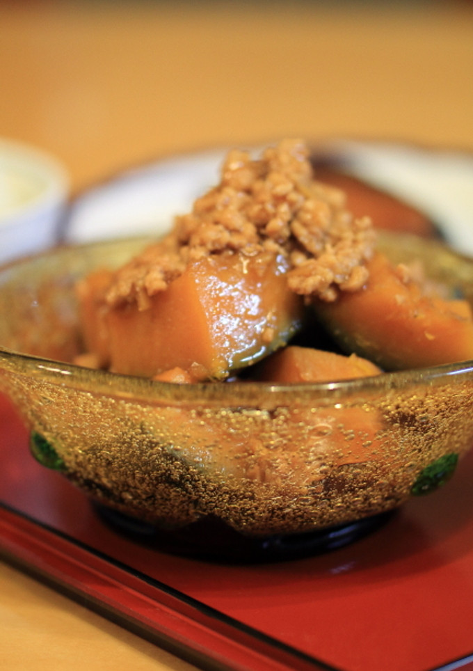 かぼちゃのそぼろあんかけ-レシピのメイン写真