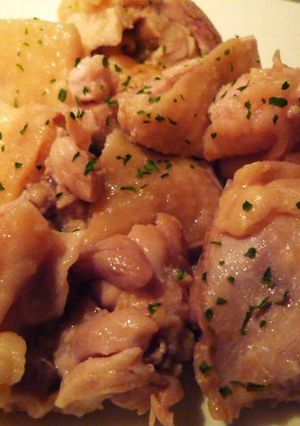 鶏もも肉で作るぷるぷるな塩鶏-レシピのメイン写真