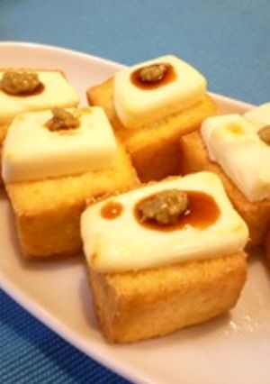 厚揚げとクリームチーズのわさび醤油-レシピのメイン写真