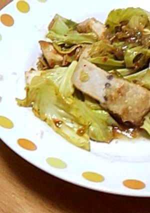 めかじきとキャベツの豆板醤炒め-レシピのメイン写真