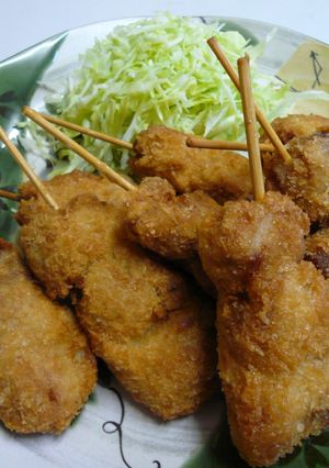 豚バラ肉でジューシー☆串カツ！-レシピのメイン写真