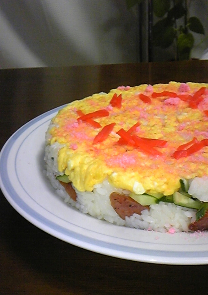 お手軽ケーキちらし寿司-レシピのメイン写真