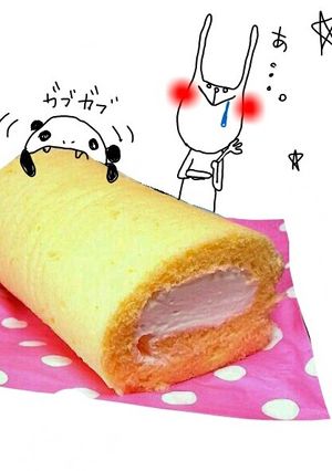 レンジで３分もっちり米粉ロールケーキ-レシピのメイン写真
