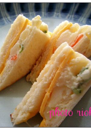 ＊ポテサラチーズのホットサンド＊-レシピのメイン写真