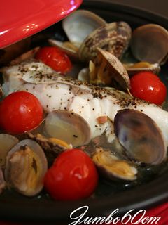 簡単タジン蒸し料理タラのアクアパッツァ☆-レシピのメイン写真