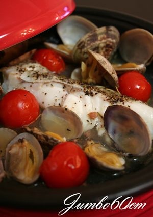 簡単タジン蒸し料理タラのアクアパッツァ☆-レシピのメイン写真