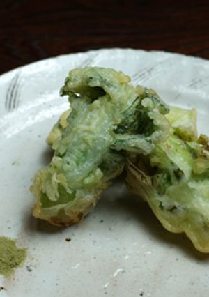 新顔野菜「児菜（あ～さい）」の天ぷら-レシピのメイン写真