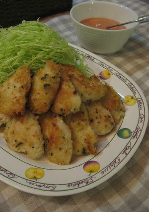 鶏むね肉で★こんがりパン粉焼き-レシピのメイン写真